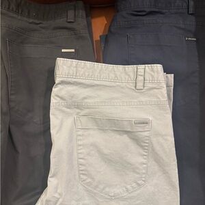 Calvin Klein Men's Chinos - Charcoal, Slate, and Midnight